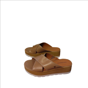 Lucky Brand Tan Slide Sandals